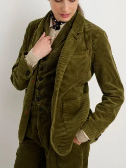 Boyish Blazer In Rugged Corduroy