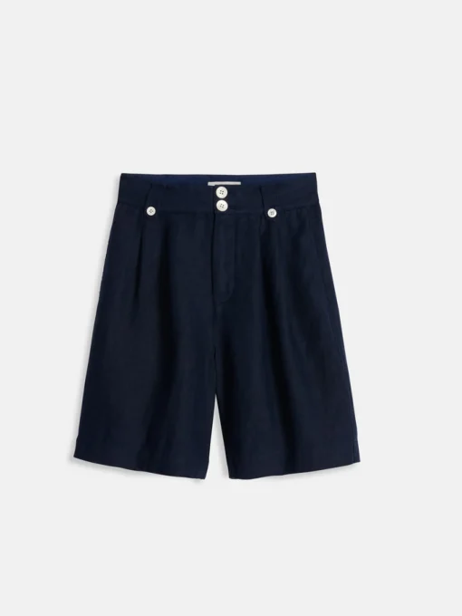Drill Shorts In Linen