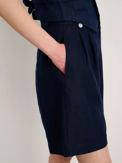 Drill Shorts In Linen