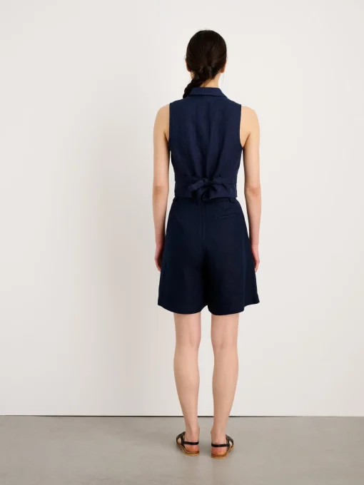 Drill Shorts In Linen