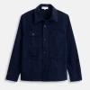 Garment Dyed Work Jacket In Recycled Denim