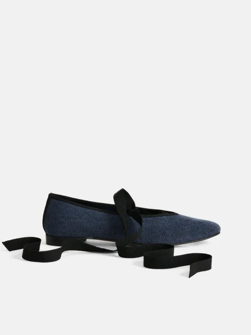 Juliet Italian Flat In Washed Canvas