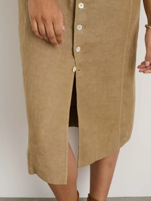 Mathilde Vest Dress In Linen