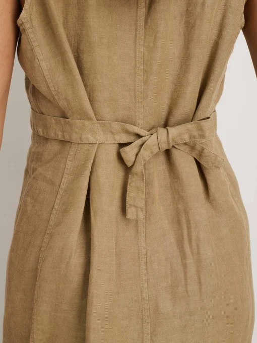 Mathilde Vest Dress In Linen