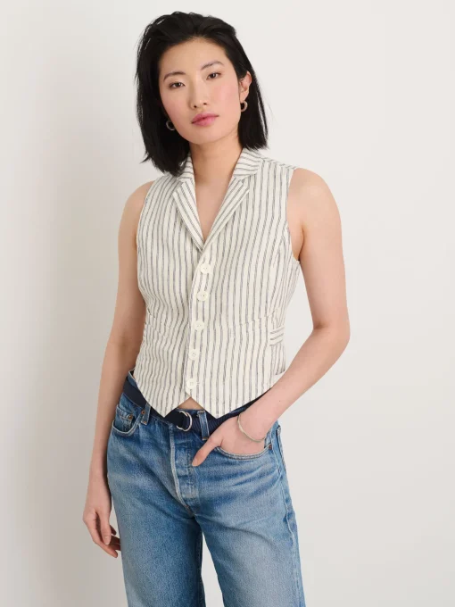 Mathilde Vest In Double Stripe