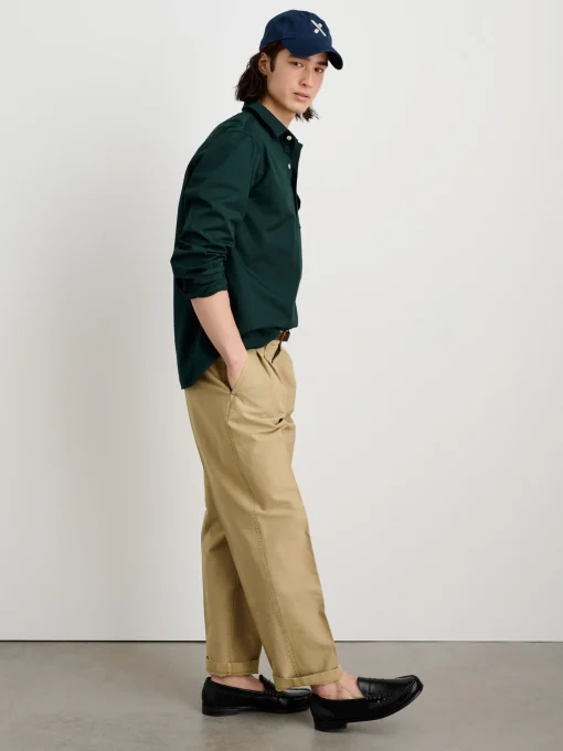 Popover Shirt In Cotton Twill