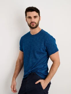 Standard Tee In Indigo Slub Cotton
