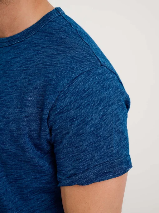 Standard Tee In Indigo Slub Cotton
