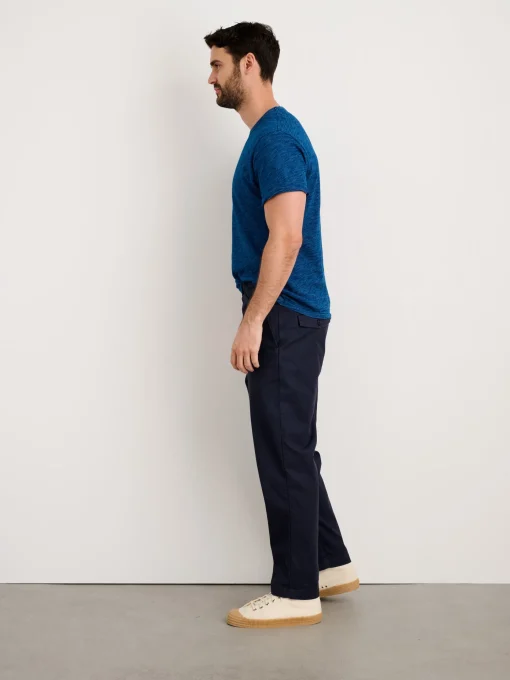 Standard Tee In Indigo Slub Cotton
