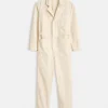 Standard Zip Jumpsuit In Herringbone